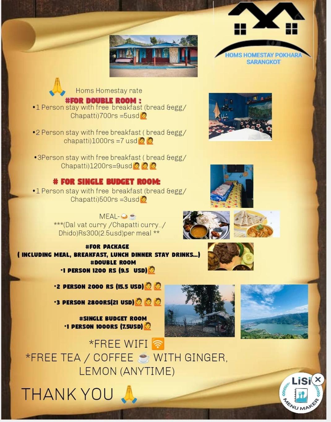 Hom'S Homestay & Farmstay Sarangkot Pokhara Dış mekan fotoğraf